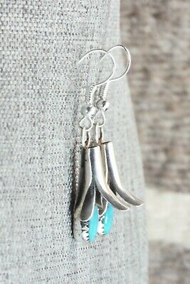 Turquoise & Sterling Silver Earrings - Doris Small Canyon