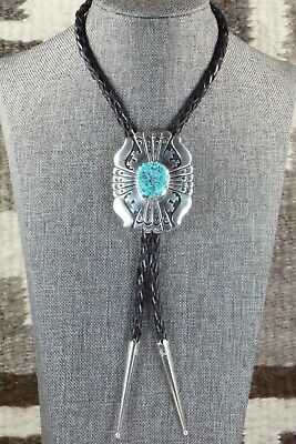Turquoise & Sterling Silver Bolo Tie - Richard Singer