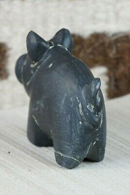 Pig Zuni Fetish Carving - Louise Ponchuella - High Lonesome Trading