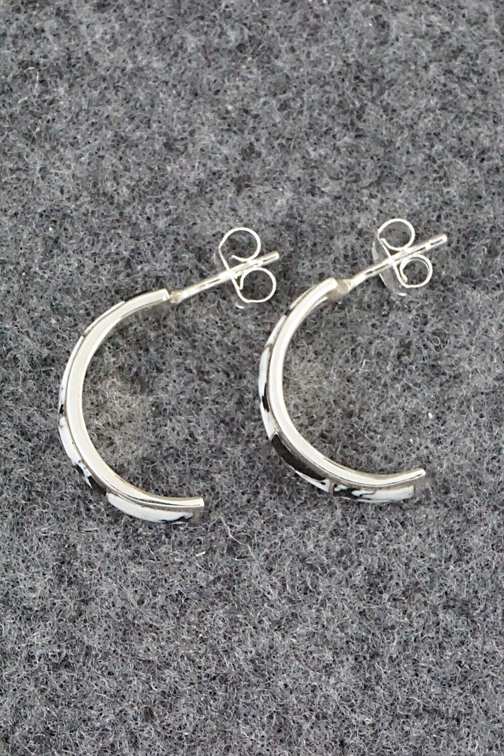 White Buffalo & Sterling Silver Earrings - Claresse Kylestewa
