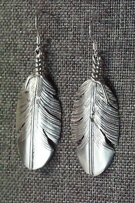 Sterling Silver Feather Earrings - Ben Begay
