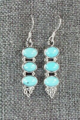 Turquoise & Sterling Silver Earrings - Gary Shorty