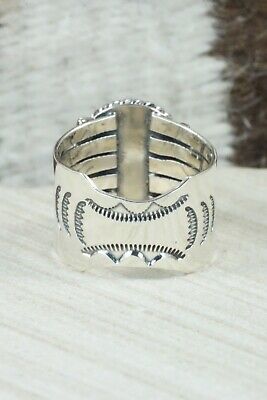 Turquoise and Sterling Silver Ring - Bucky Belin - Size 11.75
