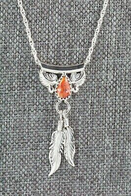 Spiny Oyster & Sterling Silver Necklace - Sharon McCarthy