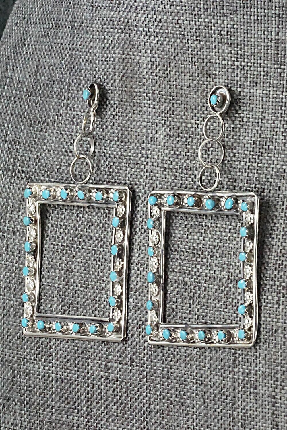 Turquoise & Sterling Silver Earrings - Marlon Quam