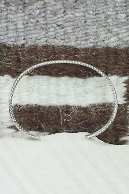 Navajo Sterling Silver Bracelet - Elaine Tahe