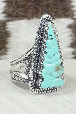 Turquoise and Sterling Silver Ring - Glenn Livingston - Size 12.5