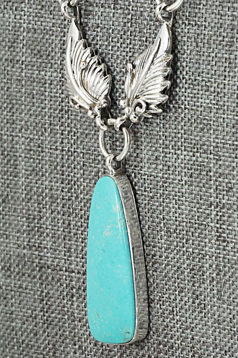 Turquoise & Sterling Silver Necklace - Mark Barney