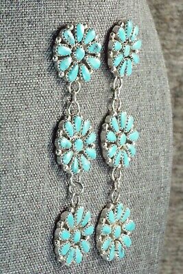 Turquoise & Sterling Silver Earrings - Alicia Wilson