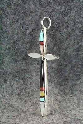 Multi Stone & Sterling Silver Pendant - Lynette Bowannie - High Lonesome Trading