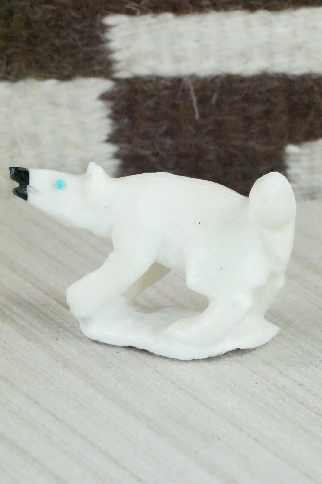 Mink Zuni Fetish Carving - Derrick Kaamasee
