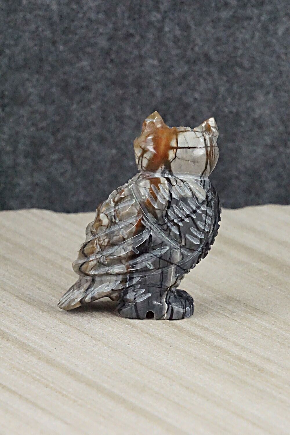 Owl Navajo Fetish Carving - Albert Livingston