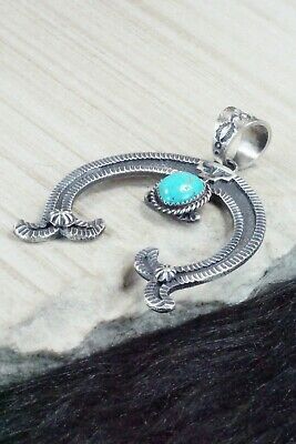 Turquoise & Sterling Silver Pendant - Kevin Billah