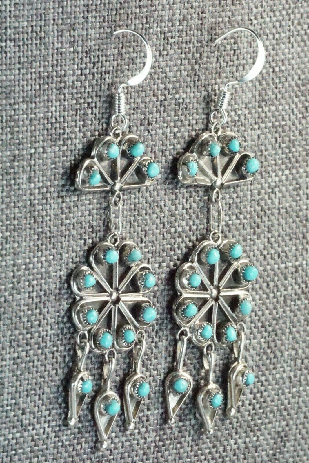 Turquoise and Sterling Silver Earrings - Waylon Johnson