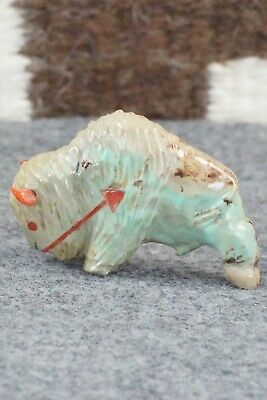 Buffalo Zuni Fetish Carving - Andres Quandelacy
