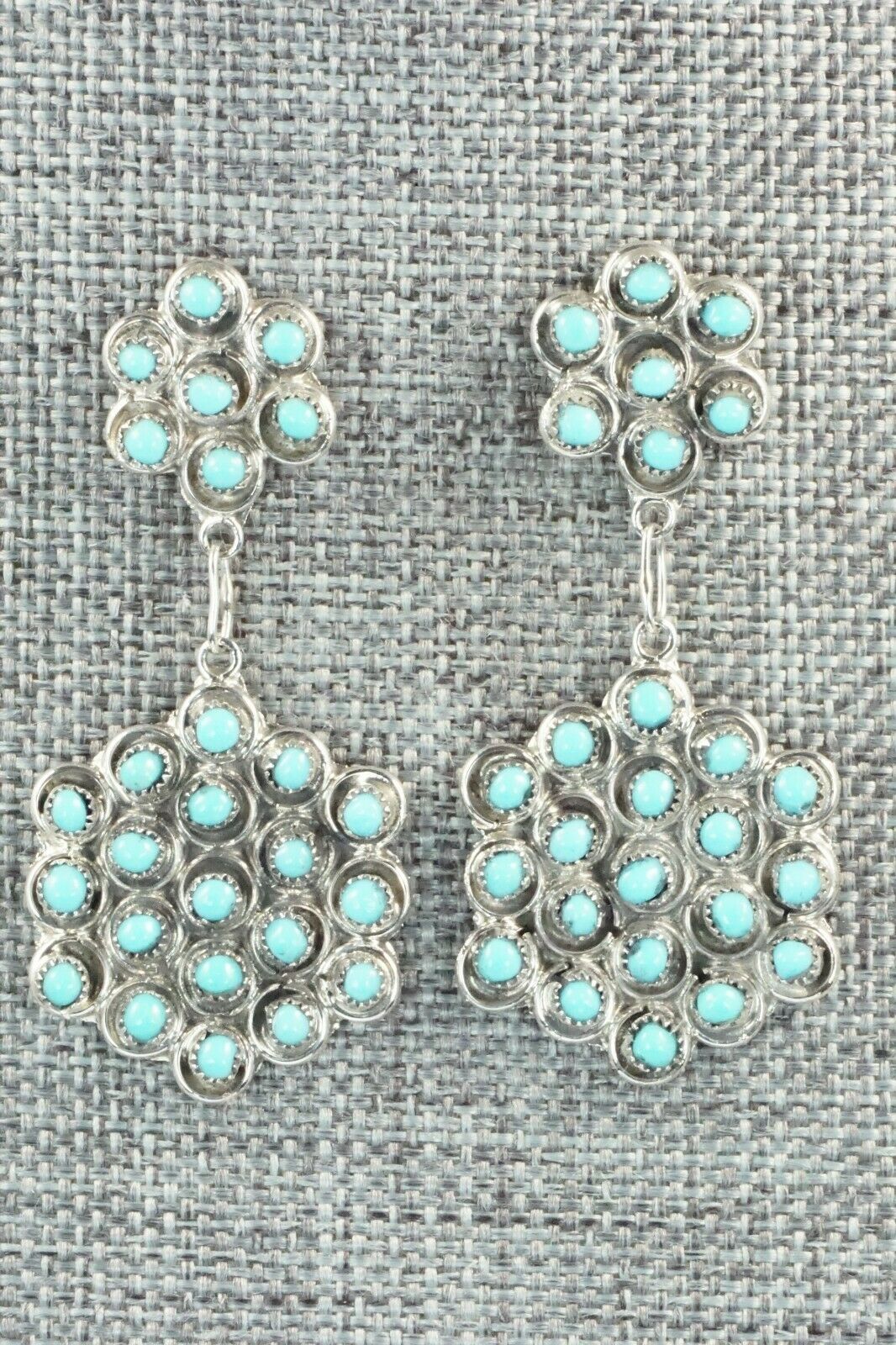 Turquoise & Sterling Silver Earrings - Waylon Johnson
