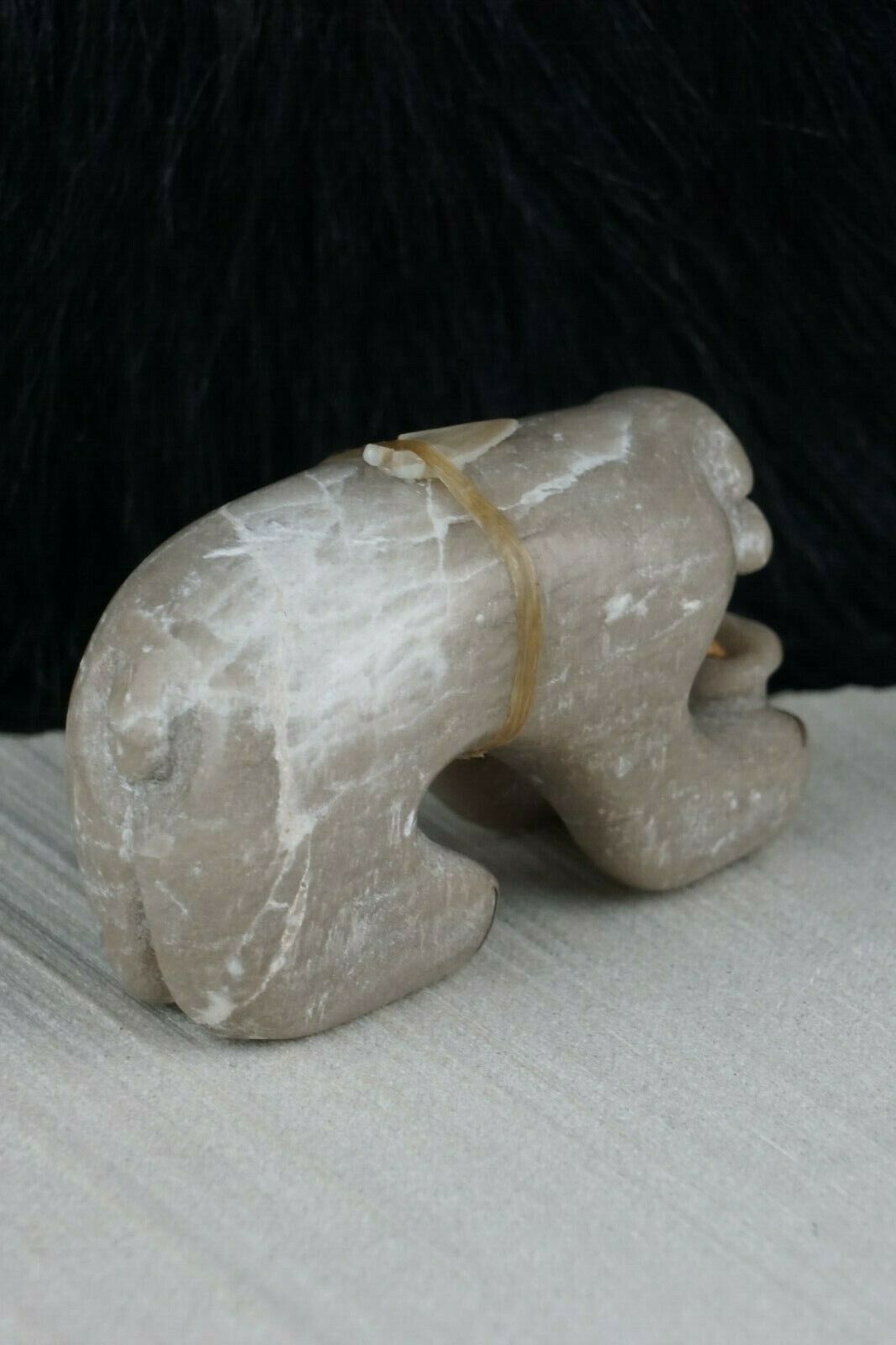 Bear Zuni Fetish Carving - Rick Kallestewa - High Lonesome Trading