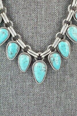 Turquoise & Sterling Silver Necklace and Earrings - Bobby Platero