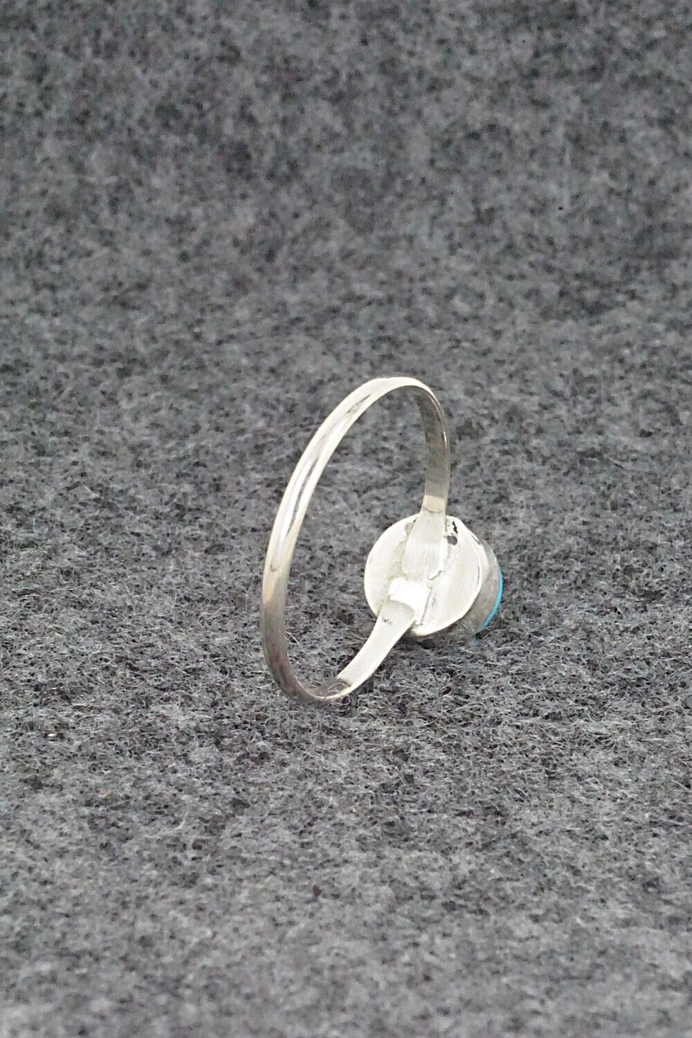 Turquoise & Sterling Silver Ring - Trista Slow - Size 7
