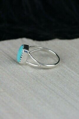 Navajo Turquoise and Sterling Silver Ring - Robert Martinez - Size 5.75 - High Lonesome Trading