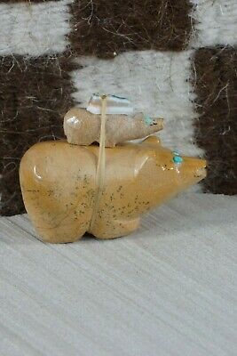 Bear Zuni Fetish Carving - Delvin Leekya - High Lonesome Trading