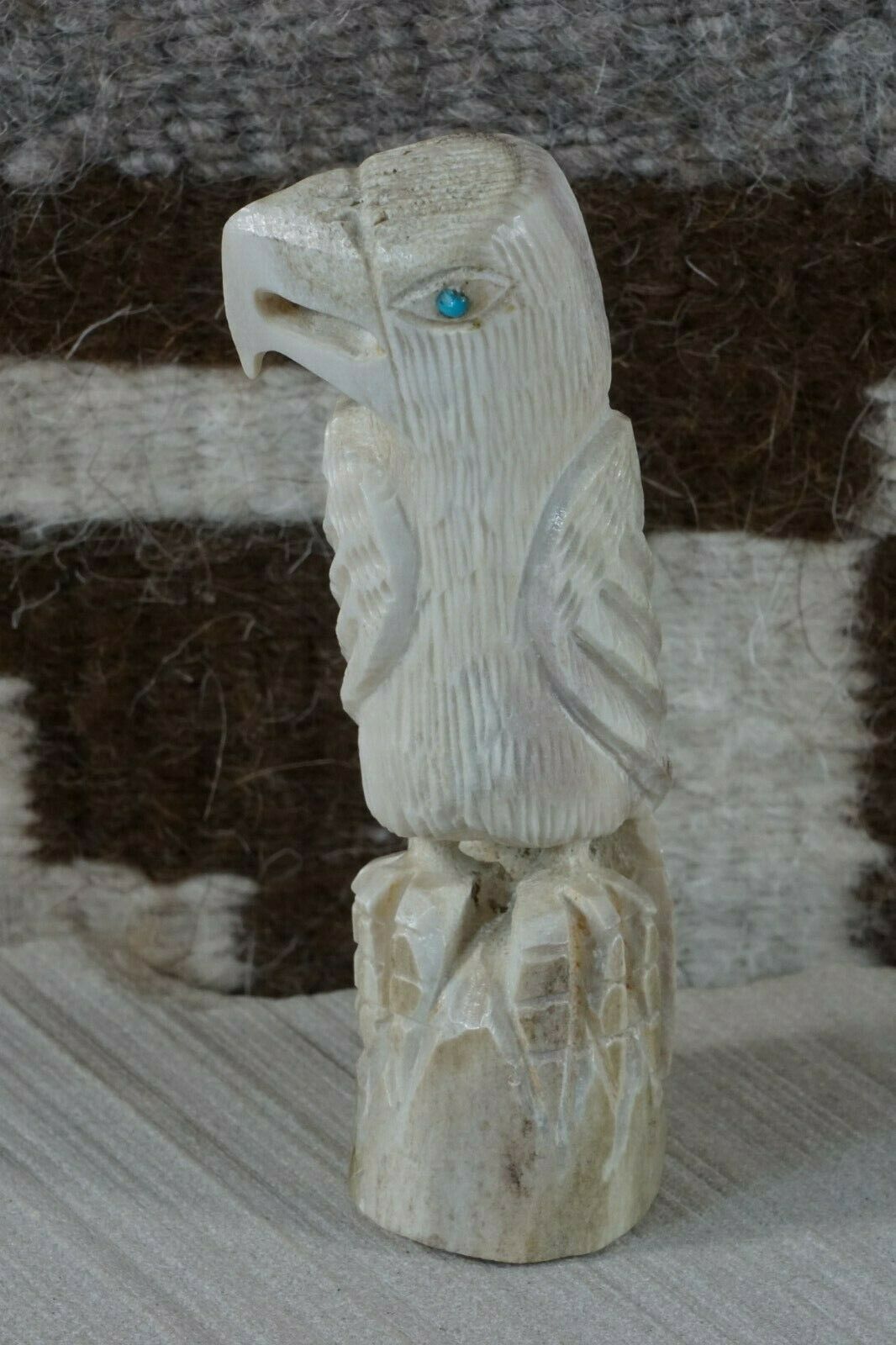 Eagle Zuni Fetish Carving - Garrick Weeka - High Lonesome Trading