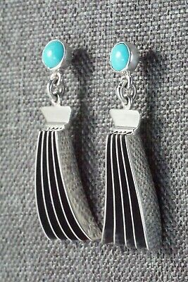 Turquoise & Sterling Silver Earrings - James Bahe