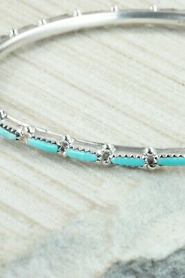 Turquoise & Sterling Silver Bracelet - Murray Hannaweeka