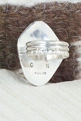 Turquoise & Sterling Silver Ring - Cris Nez - Size 7.75