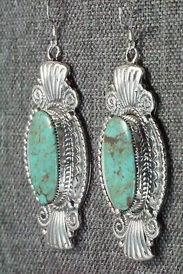 Turquoise & Sterling Silver Earrings - Irvin Tsosie