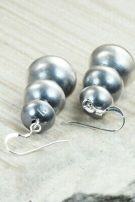 Sterling Silver Navajo Pearl Necklace & Earrings - Tonisha Haley