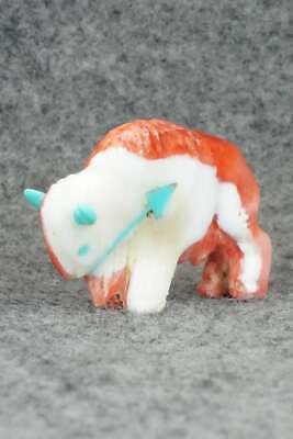 Buffalo Zuni Fetish Carving - Andres Quandelacy