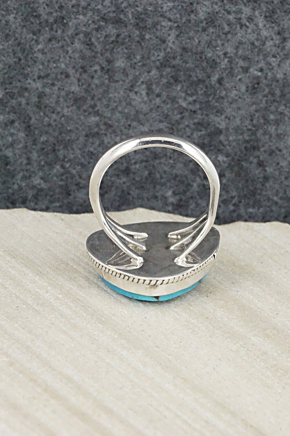 Turquoise & Sterling Silver Ring - Alice Rose Saunders - Size 6