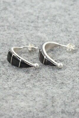 Jet & Sterling Silver Earrings - Val Laate