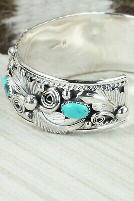 Turquoise & Sterling Silver Bracelet - Henry Attakai
