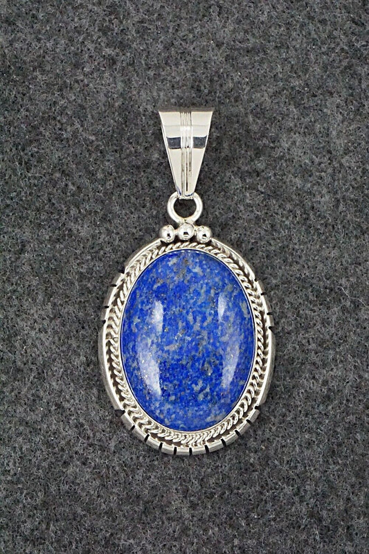 Lapis & Sterling Silver Pendant - Samuel Yellowhair