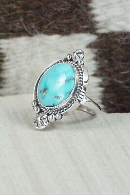 Turquoise & Sterling Silver Ring - Daniel Benally - Size 7