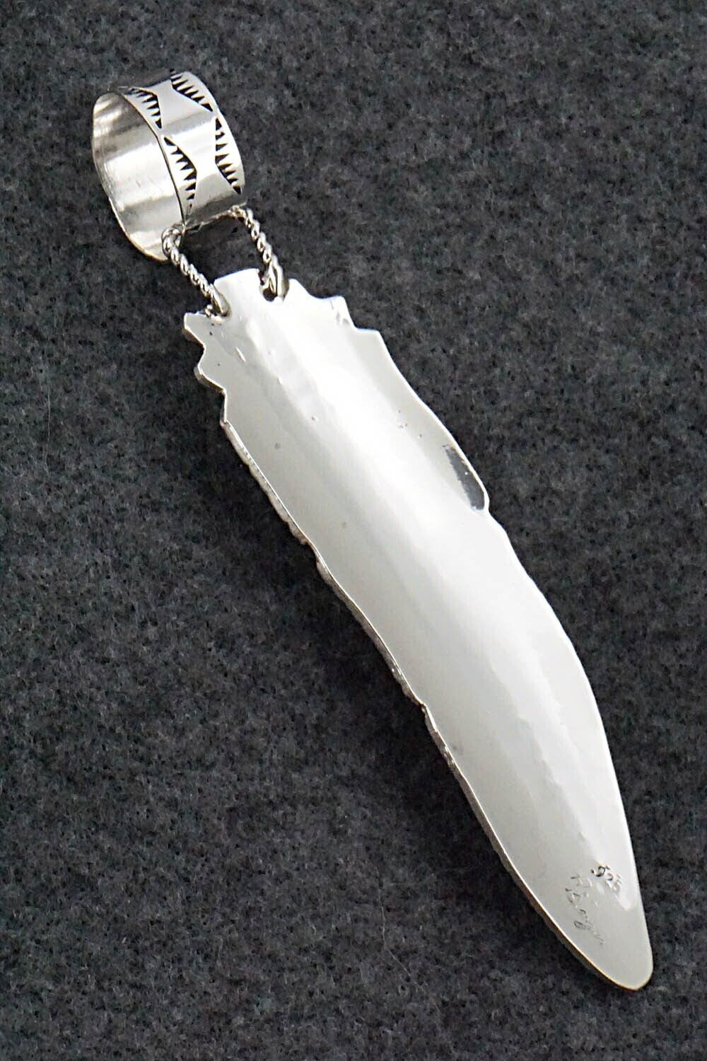 Turquoise & Sterling Silver Pendant - Richard Singer