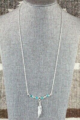 Navajo Turquoise & Sterling Silver Necklace - Verley Betone