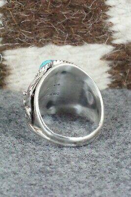 Turquoise & Sterling Silver Ring - Leonard Spencer - Size 11.25 - High Lonesome Trading
