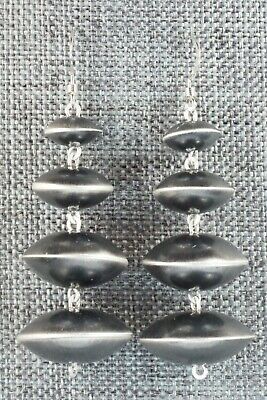 Sterling Silver Navajo Pearl Earrings - Preston Haley
