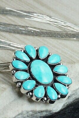 Kingman Turquoise & Liquid Silver Necklace - Greg Yazzie