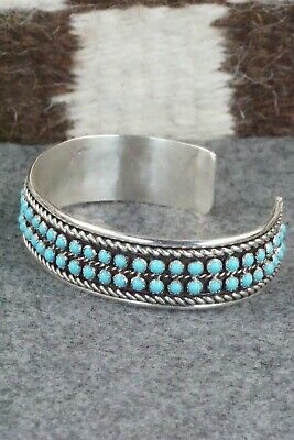 Turquoise & Sterling Silver Bracelet - Falencia Yazzie