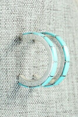 Turquoise & Sterling Silver Earrings - Verna Kantesta