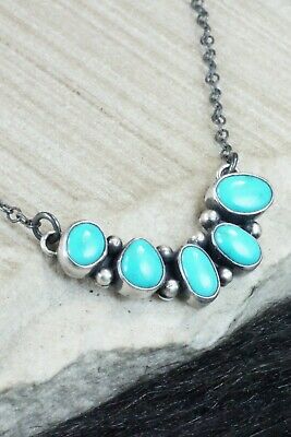 Turquoise & Sterling Silver Necklace - Bernyse Chavez