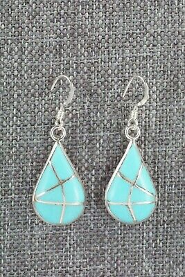 Turquoise & Sterling Silver Earrings - Laurie Kallestewa - High Lonesome Trading