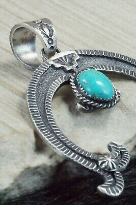 Turquoise & Sterling Silver Pendant - Kevin Billah