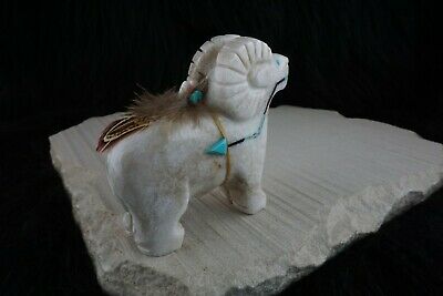 Ram Navajo Fetish Carving - Ben Livingston - High Lonesome Trading