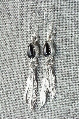 Onyx & Sterling Silver Earrings - Sharon McCarthy