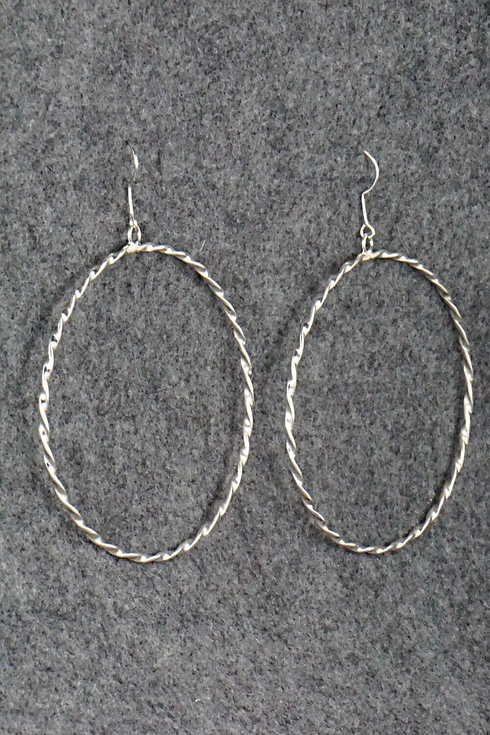 Sterling Silver Hoop Earrings - Elaine Tahe